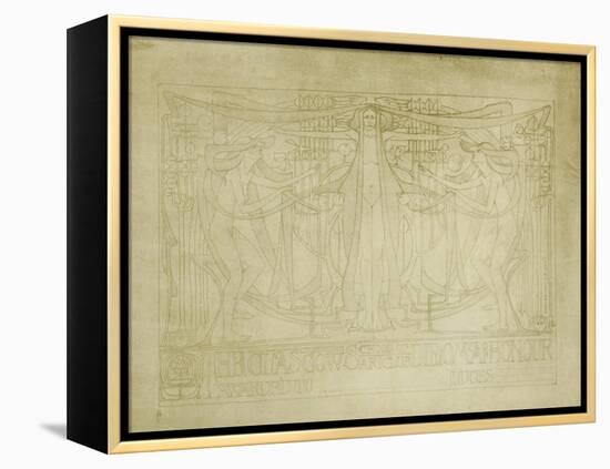 Diploma of Honour Designed for the Glasgow School of Art Club, 1894-5-Charles Rennie Mackintosh-Framed Premier Image Canvas