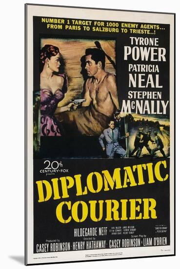 Diplomatic Courier, Patricia Neal, Tyrone Power, 1952-null-Mounted Art Print