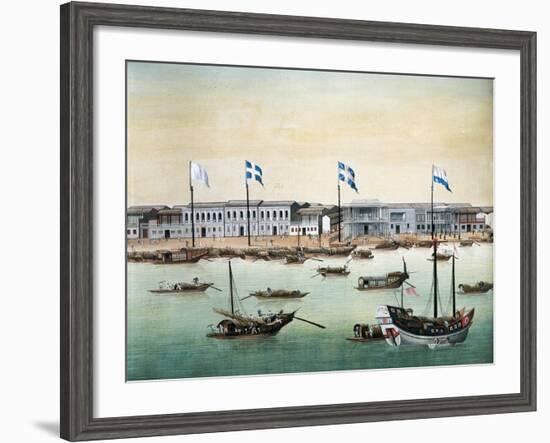 Diplomatic Headquarters in Canton, 1767-null-Framed Giclee Print