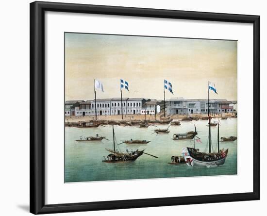 Diplomatic Headquarters in Canton, 1767-null-Framed Giclee Print