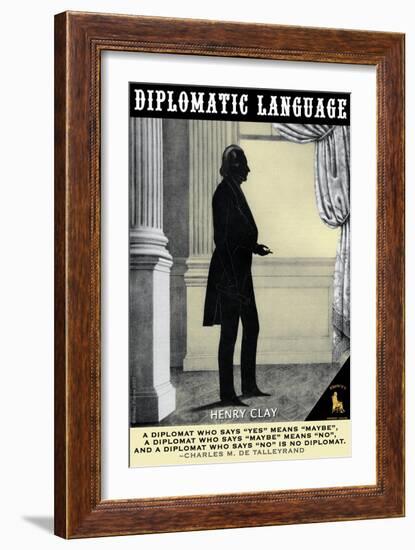 Diplomatic Language-Wilbur Pierce-Framed Art Print