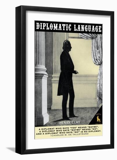 Diplomatic Language-Wilbur Pierce-Framed Art Print