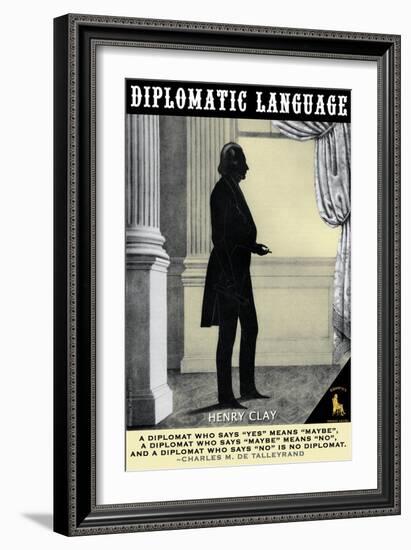 Diplomatic Language-Wilbur Pierce-Framed Art Print