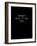 Diplomatic Note - Black Version-Philippe Hugonnard-Framed Giclee Print