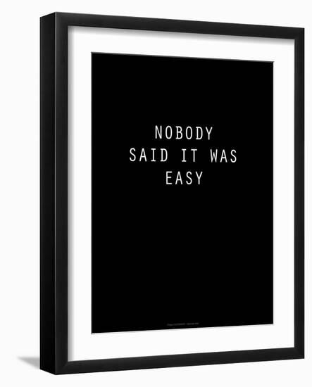 Diplomatic Note - Black Version-Philippe Hugonnard-Framed Giclee Print