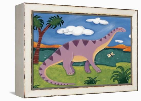 Dippy the Diplodocus-Sophie Harding-Framed Stretched Canvas