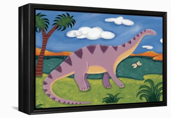 Dippy the Diplodocus-Sophie Harding-Framed Stretched Canvas