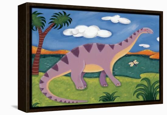 Dippy the Diplodocus-Sophie Harding-Framed Stretched Canvas