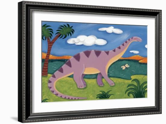 Dippy the Diplodocus-Sophie Harding-Framed Art Print