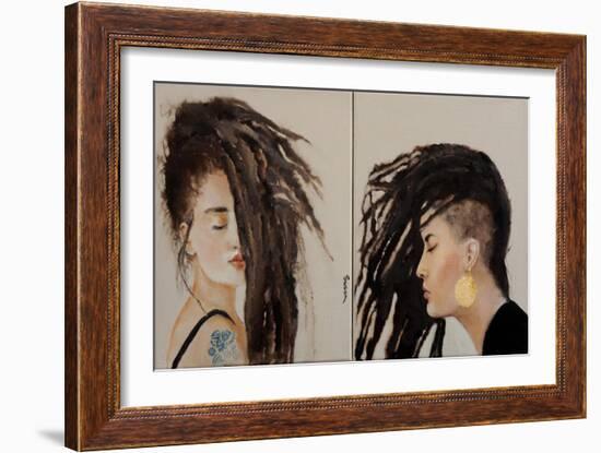 Diptych Two Modern Women-Susan Adams-Framed Giclee Print