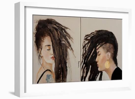 Diptych Two Modern Women-Susan Adams-Framed Giclee Print