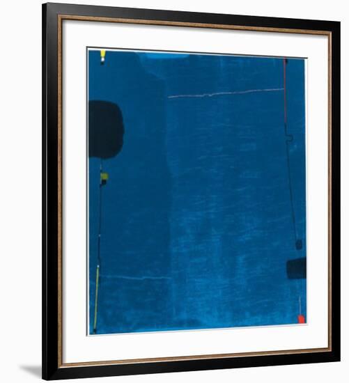 Diptychon Blau, c.1963-Max Ackermann-Framed Serigraph