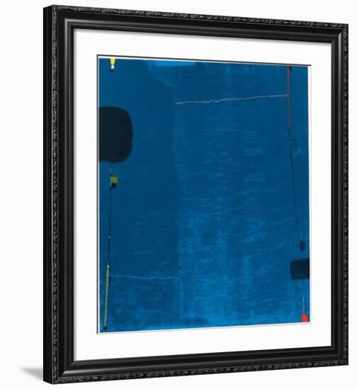 Diptychon Blau, c.1963-Max Ackermann-Framed Serigraph