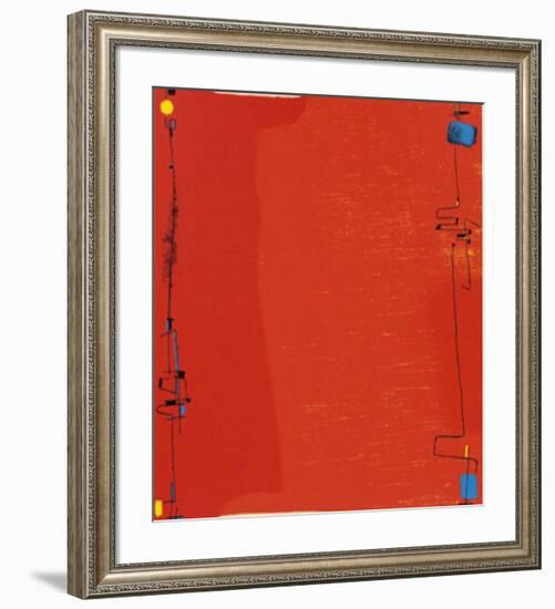 Diptychon Rot, c.1963-Max Ackermann-Framed Serigraph