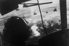 Bell Uh-1 Huey Squadron Firing on Vietcong-Dirck Halstead-Premier Image Canvas