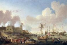 The Arrival of Catherine of Braganza at Portsmouth, 25 May 1662-Dirck Stoop-Framed Giclee Print