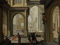 Skittle Players, 1637 (Oil on Panel)-Dirck Van Delen-Giclee Print