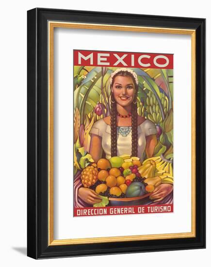 Direccion General de Turismo: Mexico - Plenty of Fruit-Jorge Gonzalez Camarena-Framed Art Print