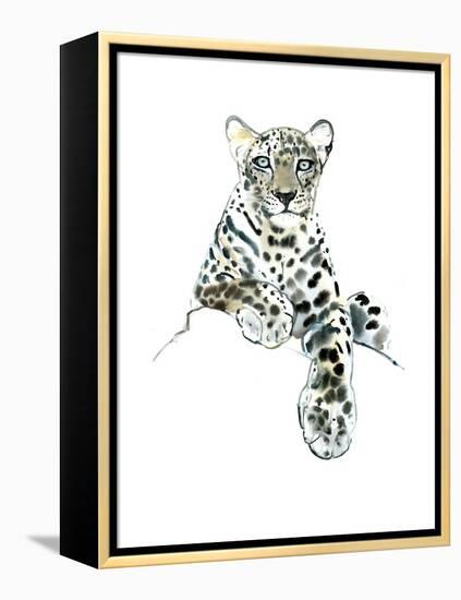Direct (Arabian Leopard), 2015-Mark Adlington-Framed Premier Image Canvas