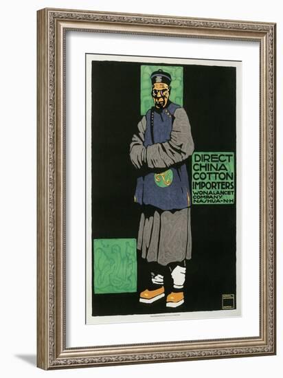 Direct China Cotton Importers, Merchant-null-Framed Giclee Print