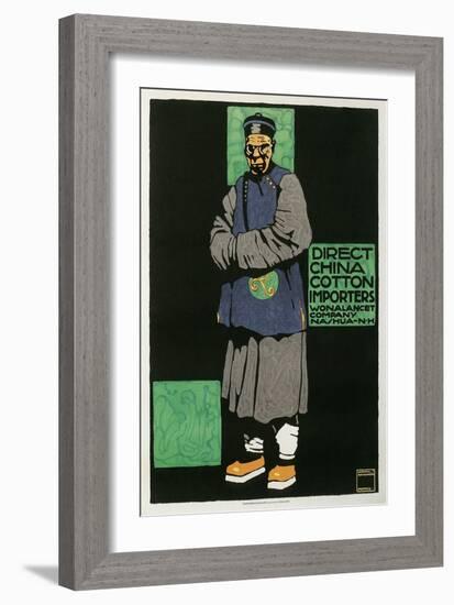 Direct China Cotton Importers, Merchant-null-Framed Giclee Print