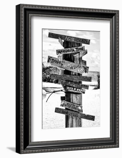 Directional Fun Signs on the Beach - Florida-Philippe Hugonnard-Framed Photographic Print