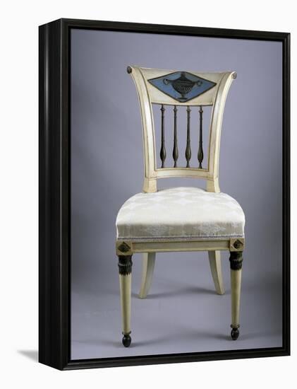 Directoire Style Lacquered Lucchese Chairs, Italy, Italian Culture-null-Framed Premier Image Canvas