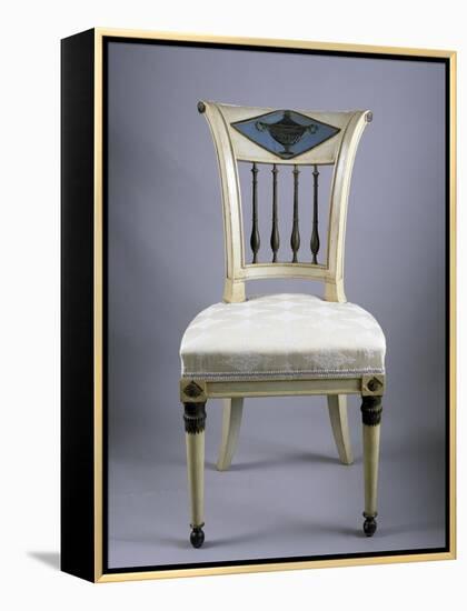Directoire Style Lacquered Lucchese Chairs, Italy, Italian Culture-null-Framed Premier Image Canvas