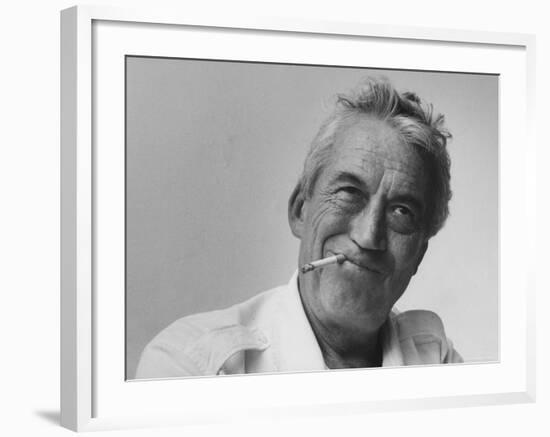 Director John Huston on Location During Filming of Motion Picture The Night of the Iguana-Gjon Mili-Framed Premium Photographic Print