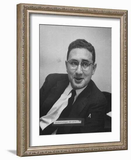 Director of the Rockefeller Fund Project Dr. Henry A. Kissinger-Carl Mydans-Framed Photographic Print