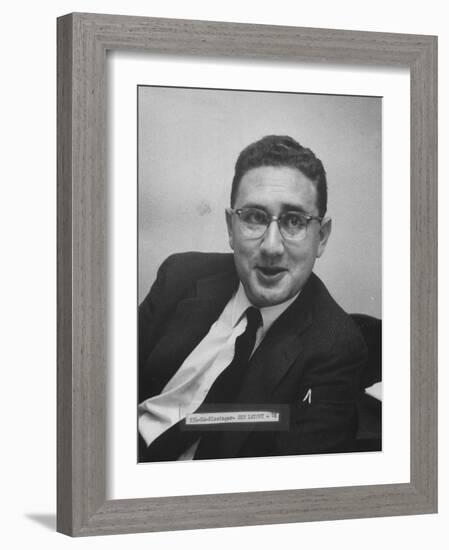 Director of the Rockefeller Fund Project Dr. Henry A. Kissinger-Carl Mydans-Framed Photographic Print