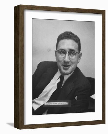 Director of the Rockefeller Fund Project Dr. Henry A. Kissinger-Carl Mydans-Framed Photographic Print