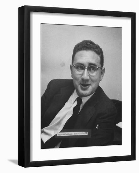 Director of the Rockefeller Fund Project Dr. Henry A. Kissinger-Carl Mydans-Framed Photographic Print