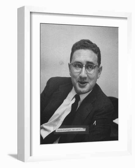 Director of the Rockefeller Fund Project Dr. Henry A. Kissinger-Carl Mydans-Framed Photographic Print