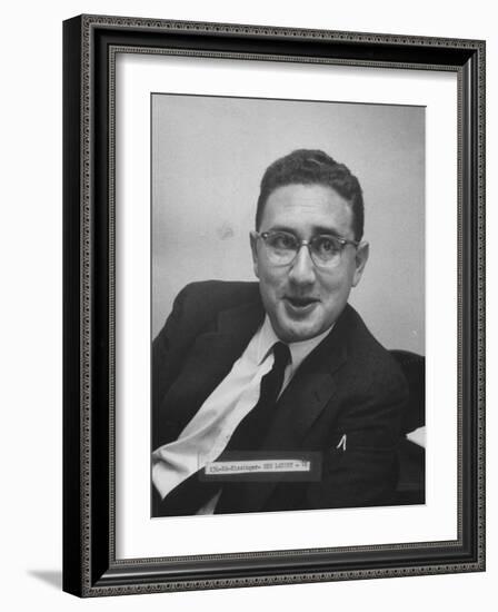 Director of the Rockefeller Fund Project Dr. Henry A. Kissinger-Carl Mydans-Framed Photographic Print