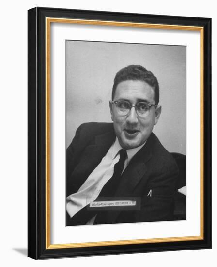 Director of the Rockefeller Fund Project Dr. Henry A. Kissinger-Carl Mydans-Framed Photographic Print