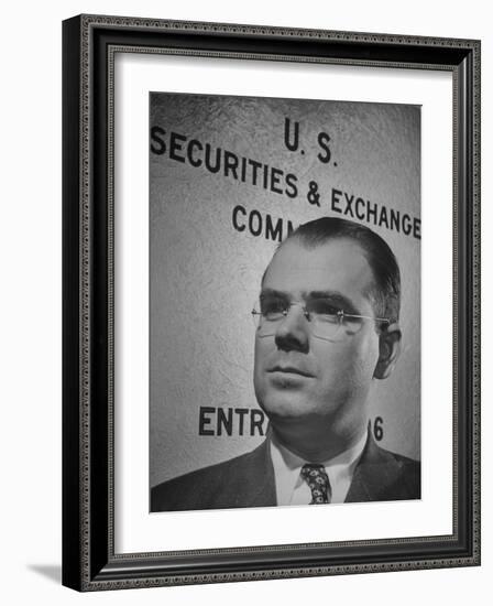 Director of Trading and Exchange Division of the Securities and Exchange Commission James Treanor-null-Framed Photographic Print