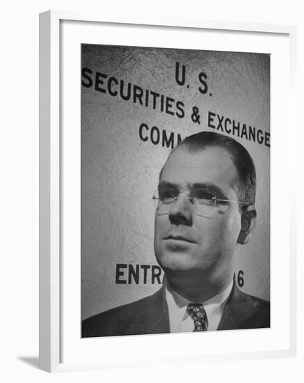 Director of Trading and Exchange Division of the Securities and Exchange Commission James Treanor-null-Framed Photographic Print