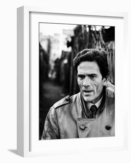 Director Piero Paolo Pasolini-Carlo Bavagnoli-Framed Premium Photographic Print