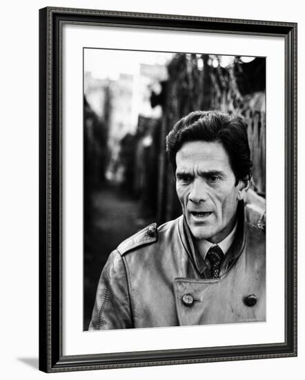 Director Piero Paolo Pasolini-Carlo Bavagnoli-Framed Premium Photographic Print