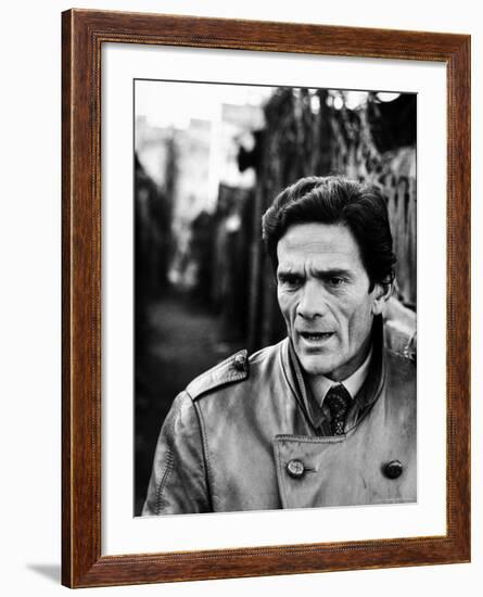 Director Piero Paolo Pasolini-Carlo Bavagnoli-Framed Premium Photographic Print