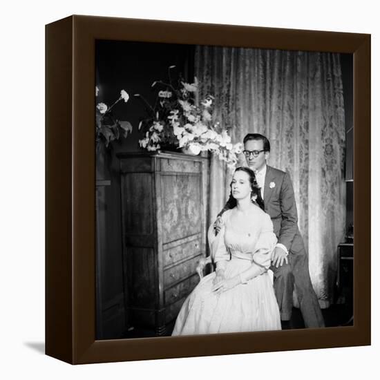 Director Sidney Lumet and Gloria Vanderblit at their Wedding Reception, New York, August 1956-Gordon Parks-Framed Premier Image Canvas