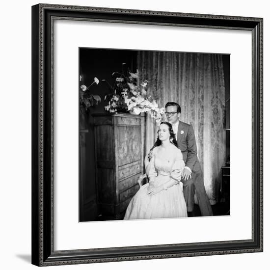 Director Sidney Lumet and Gloria Vanderblit at their Wedding Reception, New York, August 1956-Gordon Parks-Framed Premium Photographic Print