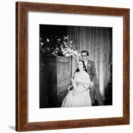 Director Sidney Lumet and Gloria Vanderblit at their Wedding Reception, New York, August 1956-Gordon Parks-Framed Premium Photographic Print