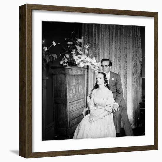 Director Sidney Lumet and Gloria Vanderblit at their Wedding Reception, New York, August 1956-Gordon Parks-Framed Photographic Print