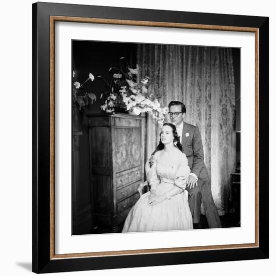 Director Sidney Lumet and Gloria Vanderblit at their Wedding Reception, New York, August 1956-Gordon Parks-Framed Photographic Print