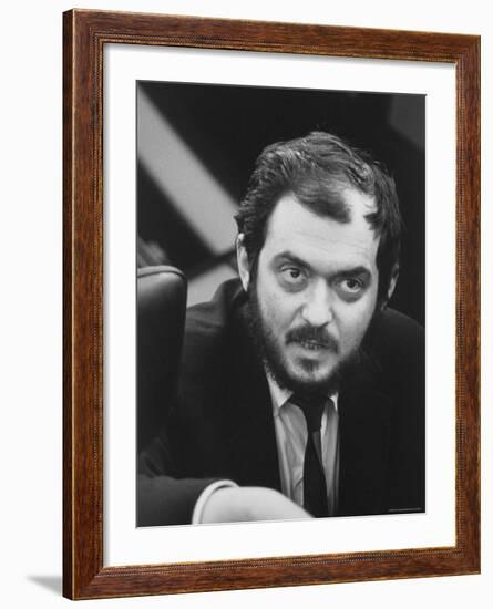 Director, Stanley Kubrick, During Filming of His Movie "2001: A Space Odyssey"-Dmitri Kessel-Framed Premium Photographic Print