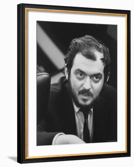 Director, Stanley Kubrick, During Filming of His Movie "2001: A Space Odyssey"-Dmitri Kessel-Framed Premium Photographic Print