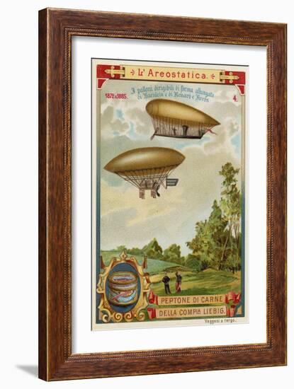 Dirigible Airships of Haenlein-null-Framed Giclee Print