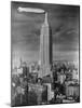 Dirigible Docked at Empire State Building-null-Mounted Photographic Print